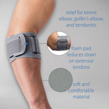 Swede-O Thermal Vent Tennis Elbow Strap with Pad